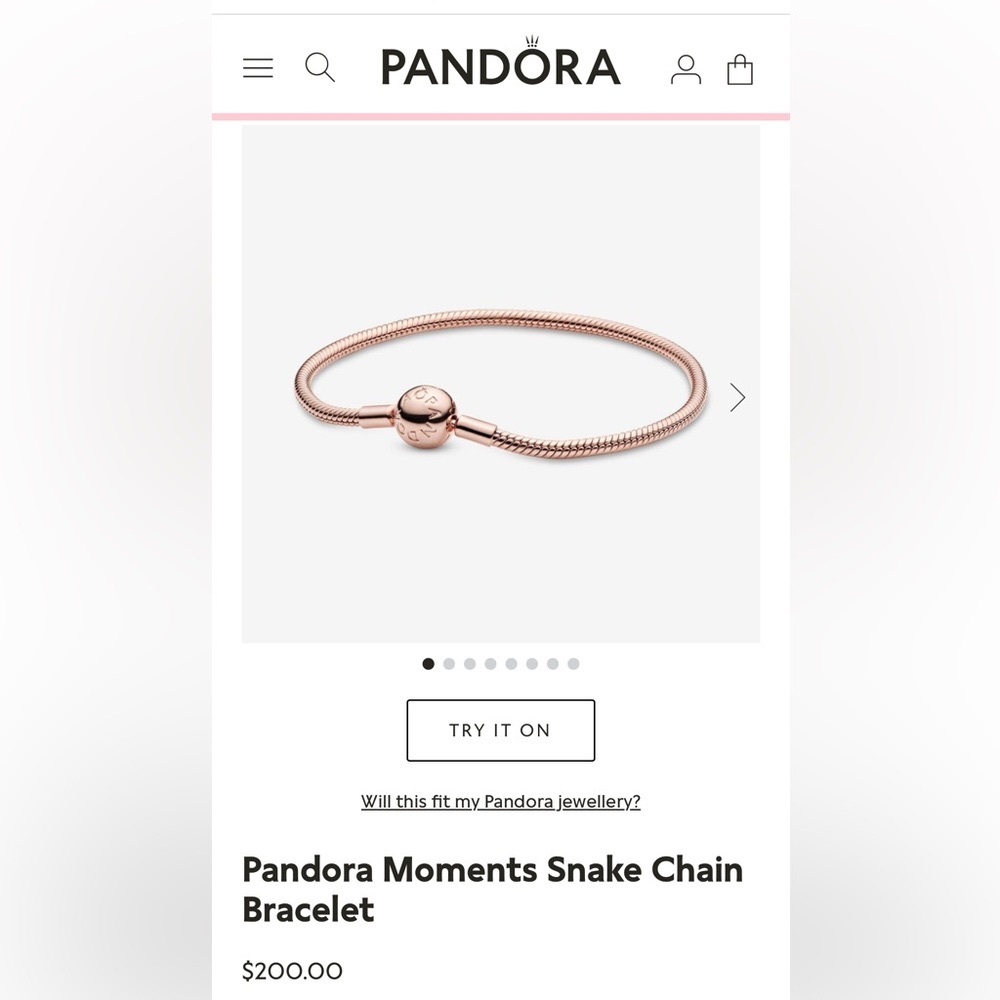🎁 Pandora rose gold bracelet 🎁